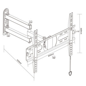 TV Wall Mount Full-motion for 32''-55'' -JT2017B-400