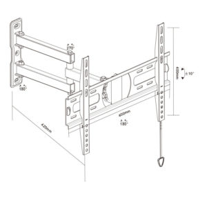 Double Arm Wall Mount full-motion